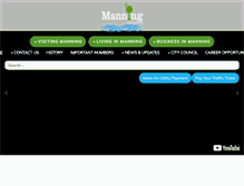 Tablet Screenshot of cityofmanning.org